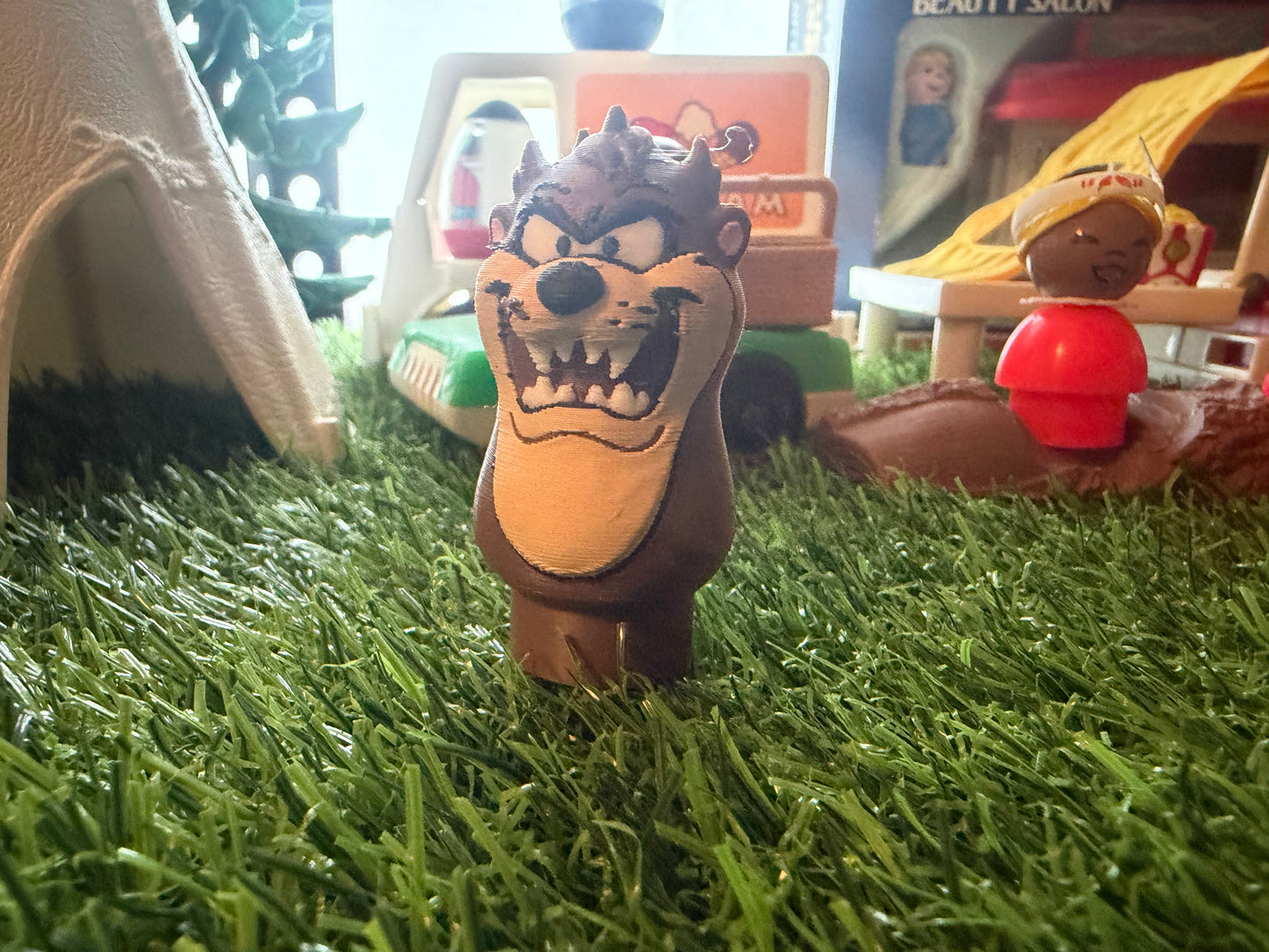 Vintage Little People Style Figure - Taz Mania