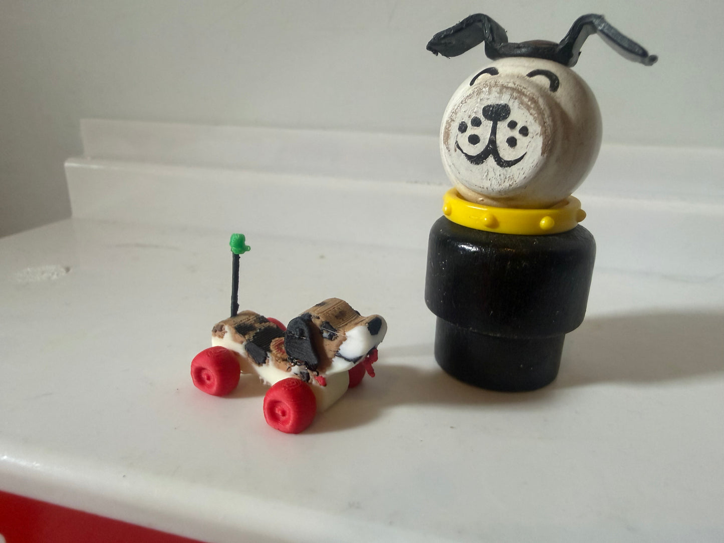 Custom Miniature Vintage Fisher Price Snoopy Pull Toy