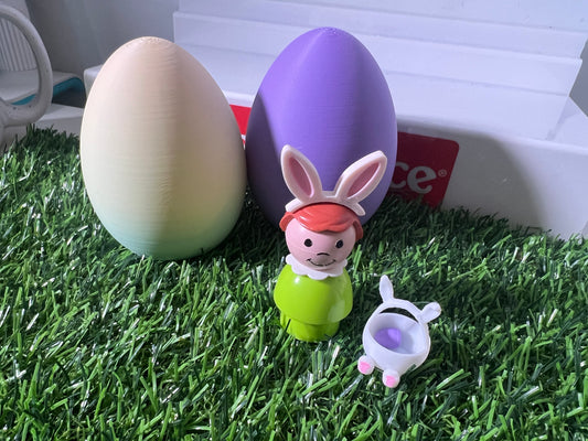 Custom Fisher Price Bunny Ears w BONUS Bunny Basket Lot