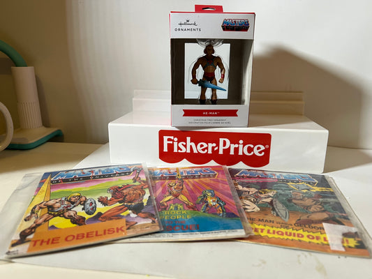 Hallmark HE-MAN Ornament w Mini Comics Lot