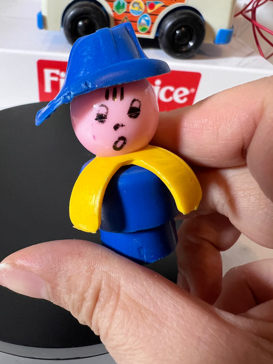 Original Jugetes Perquin (JP) Figure - Blue Firefighter