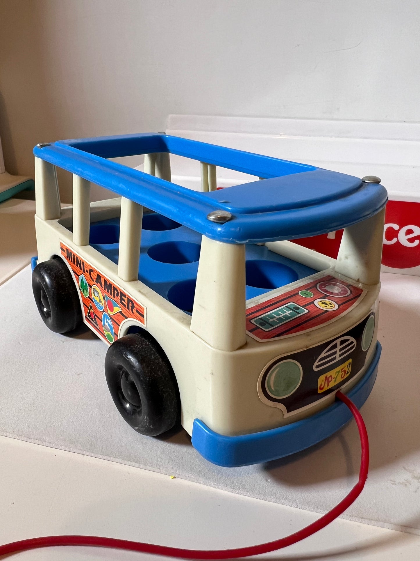 Original Jugetes Perquin (JP) Blue Mini Camper Bus