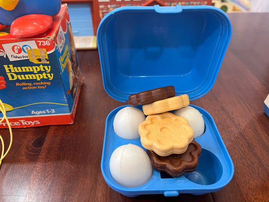 Vintage Fisher Price Fun w Food - Eggs w Cookies Lot