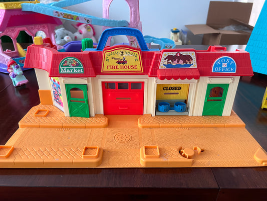 Vintage Fisher Price Main Street Building ONLY