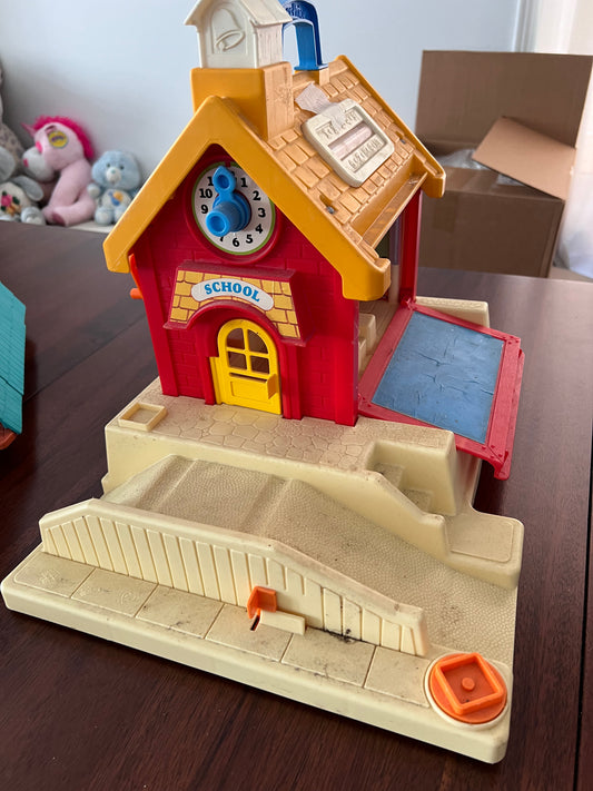 Vintage Fisher Price School Building #2550