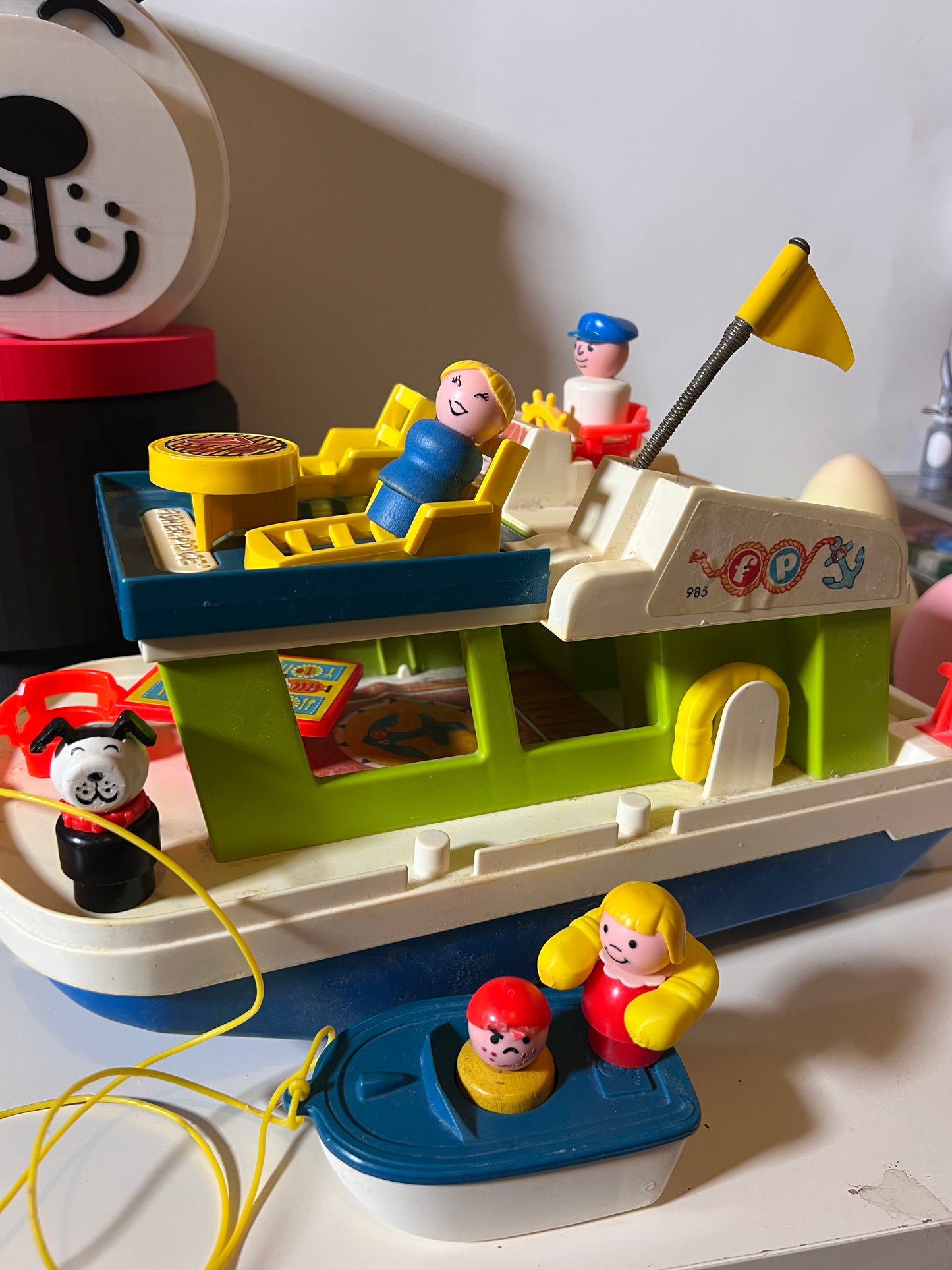 Vintage 1972 Fisher Price House Boat #985