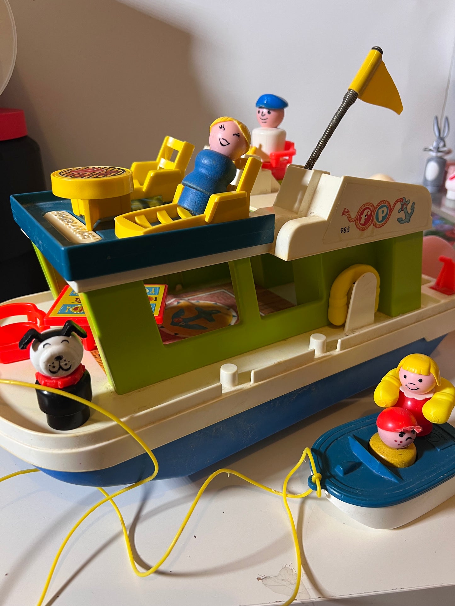 Vintage 1972 Fisher Price House Boat #985