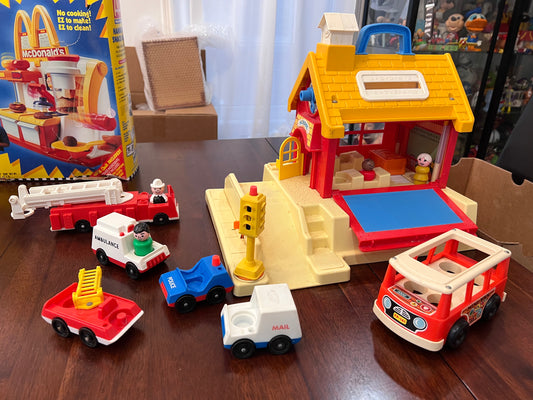 Vintage Fisher Price School Lot