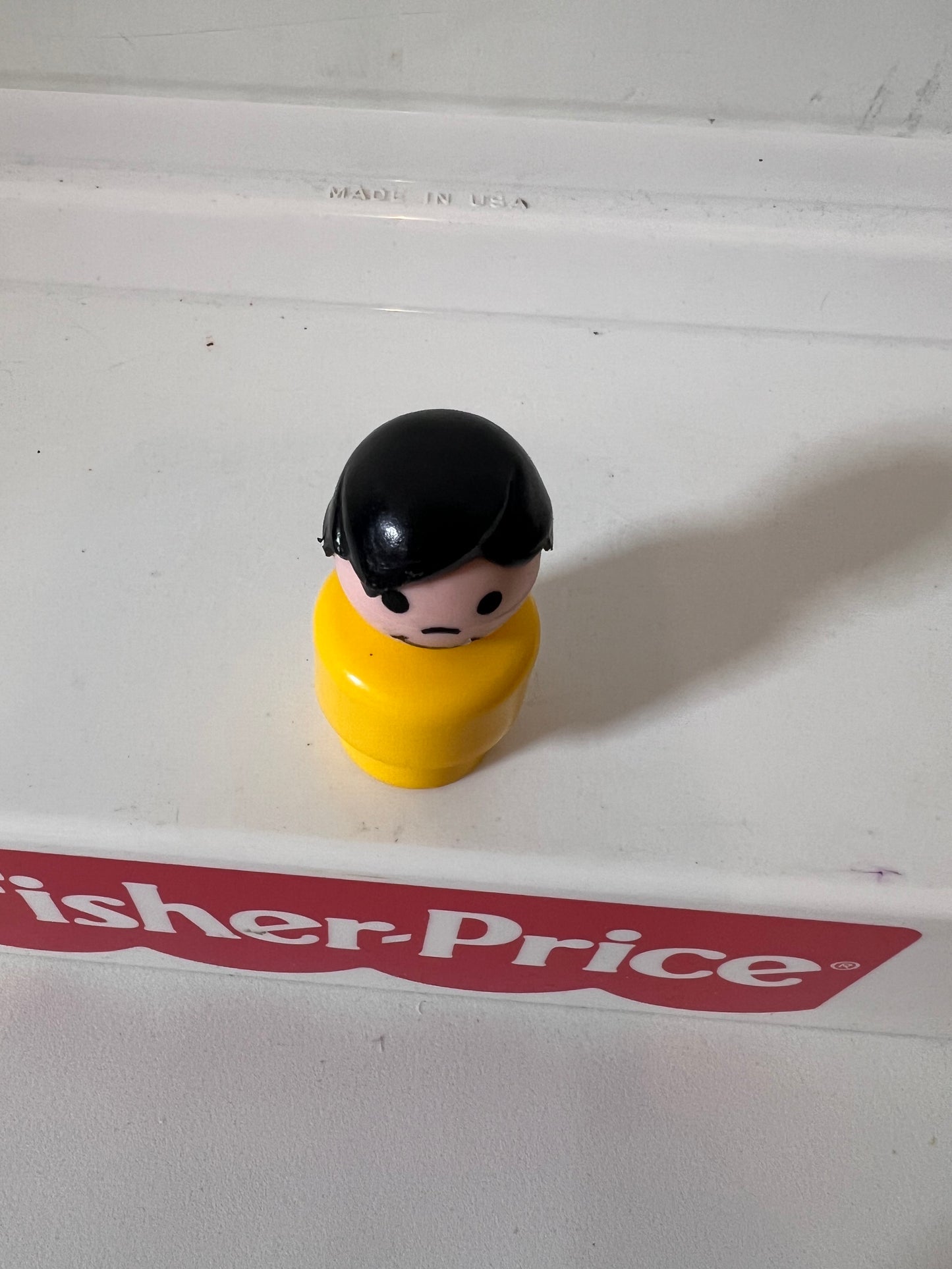 Super Hard to Find McD Boy Figure - Yellow body w Black Hair