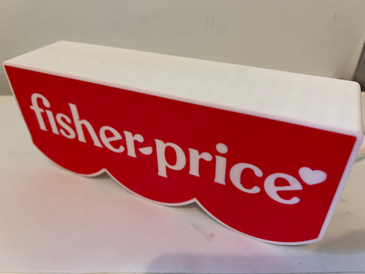 Fisher Price Banner Logo Light Box