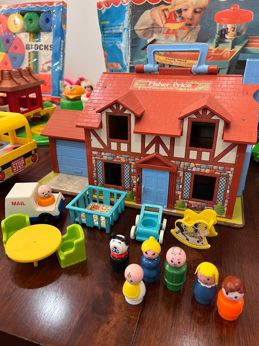 Vintage Fisher Price Tudor House - LOT