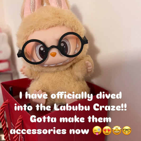 Labubu Accessory - 3D printed Glasses (circle)