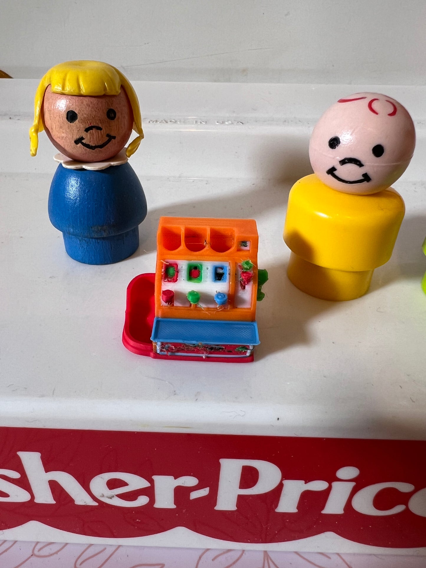 Custom Miniature Vintage Fisher Price Cash Register