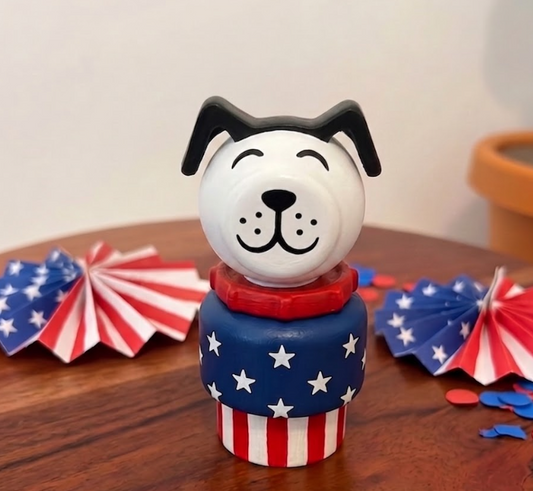 LIMITED EDITION 2026 - Custom 4th of July Lucky Figure | Patriotic Little People Style Collectible