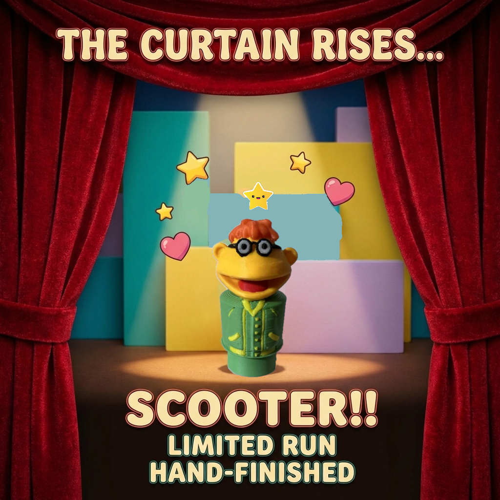 Custom Scooter Muppet Figure for Little People Scale Scenes
