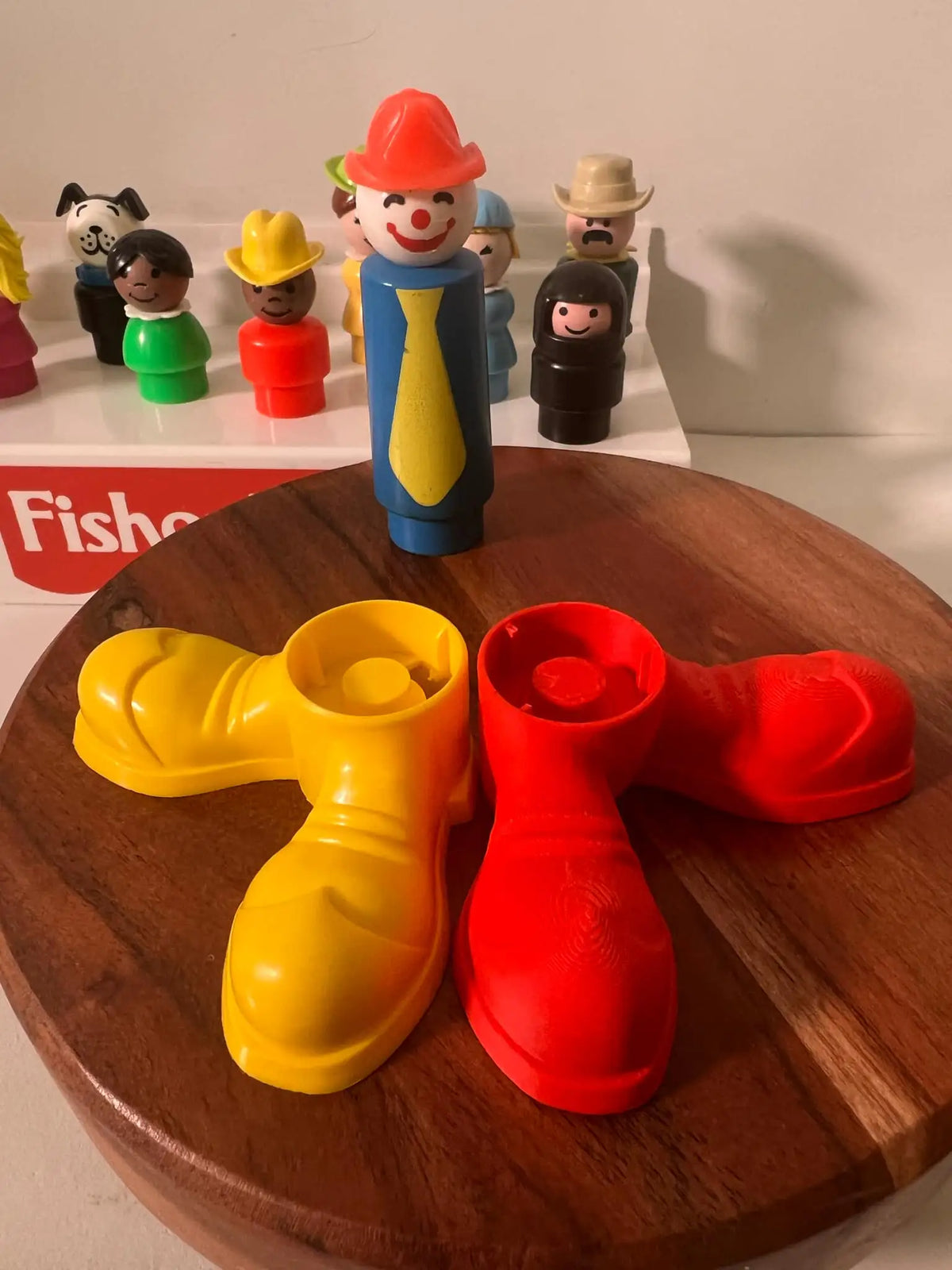 Fisher Price replacement clown shoes: yellow and red oversized pair