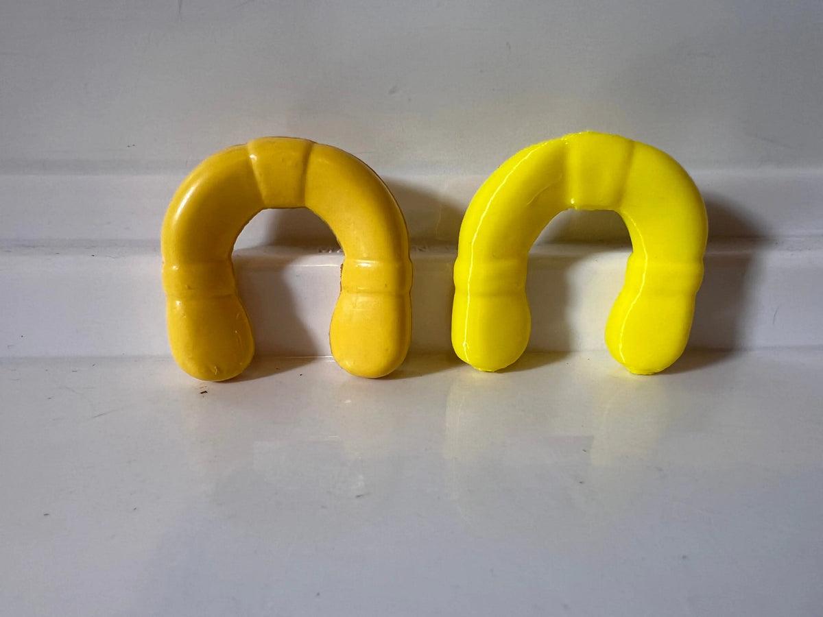 Yellow plastic life preserver replacement, two U-shaped rings