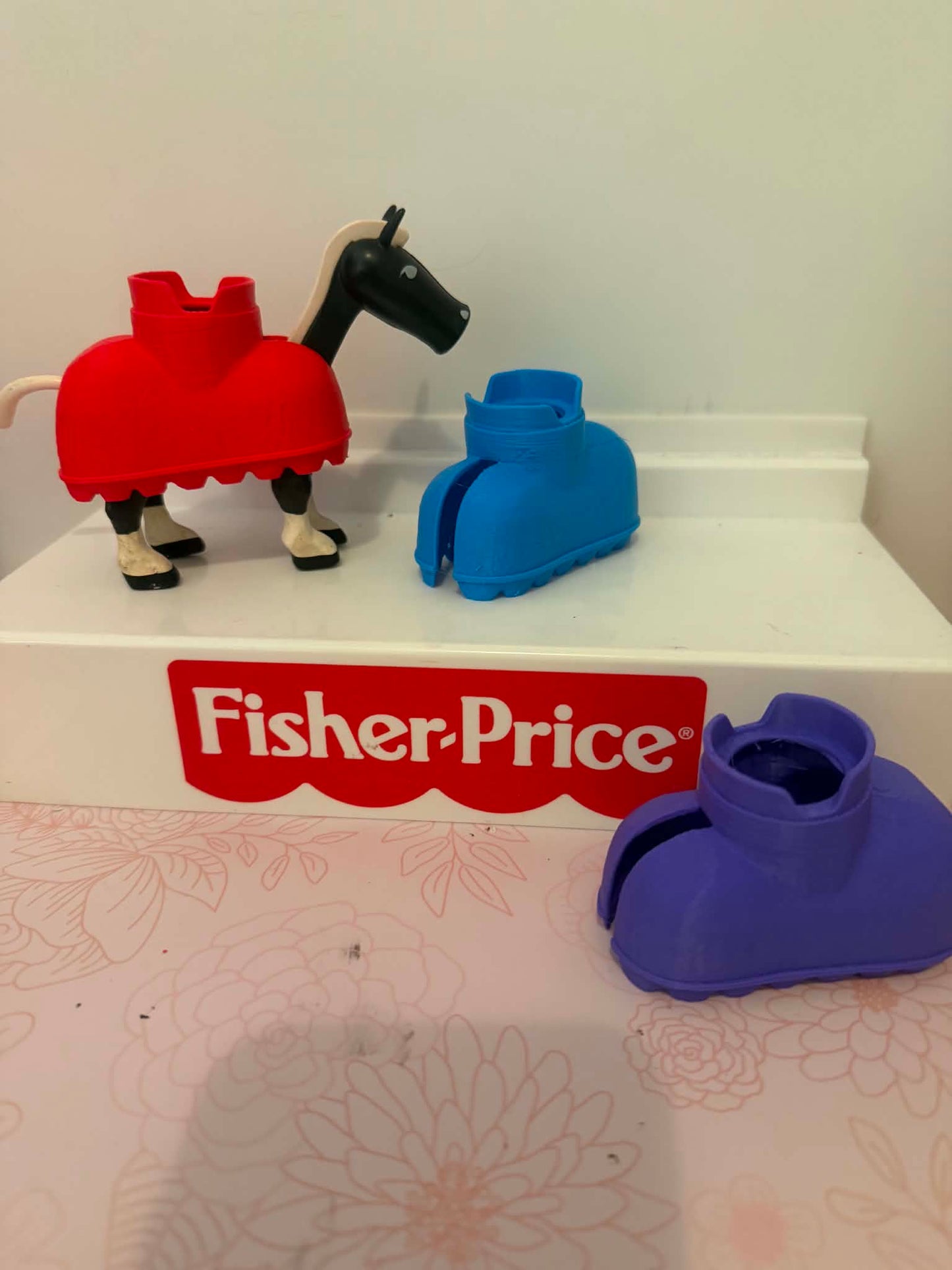 Vintage Fisher Price Custom Castle Blanket Saddle