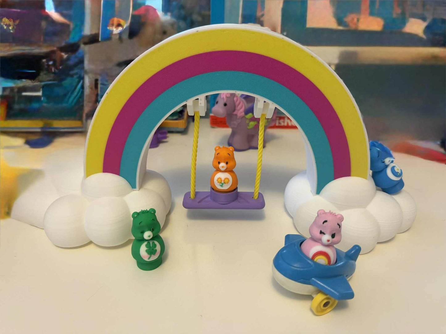 CareBear Rainbow Diorama Lightbox