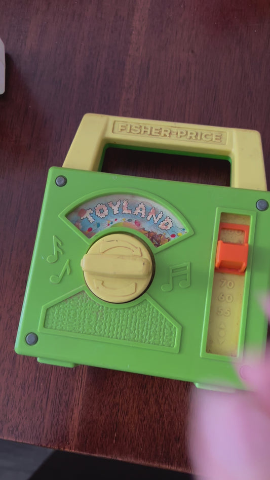 Vintage Fisher Price Music Radio - Toyland